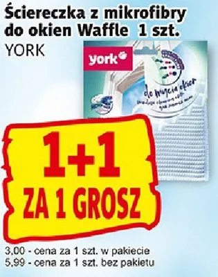 Ściereczka z mikrofibry do okien Waffle 1 szt. promocja w Prim Market