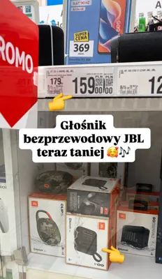Głośnik bezprzewodowy JBL BT GO 4 MICRO promocja w Auchan