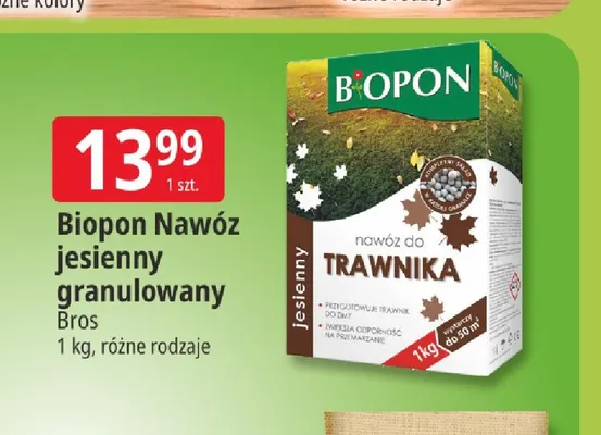 Biopon nawóz jesienny granulowany Bros promocja w Leclerc