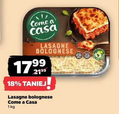 Lasagne bolognese Come A Casa promocja w Netto