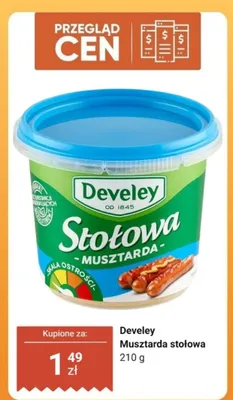 Musztarda stołowa promocja w Dino