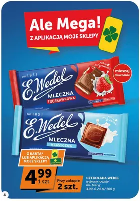 Czekolada mleczna klasyczna E.Wedel promocja w Groszek