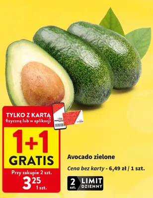 Awokado zielone promocja w Intermarche