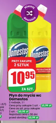 Płyn do mycia wc Domestos promocja w Dino
