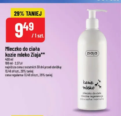 Mleczko do ciała Ziaja Kozie Mleko promocja w POLOmarket