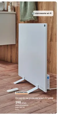Grzejnik na podczerwień Thermoval Crystal promocja w Castorama