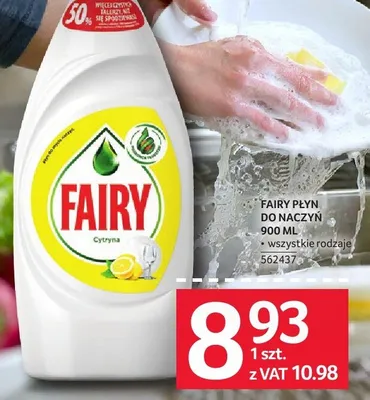 Płyn do naczyń Fairy Cytryna 900ml promocja w Selgros