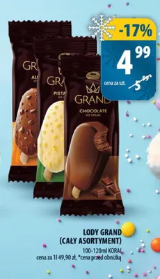 Lody Grand Koral promocja w Arhelan