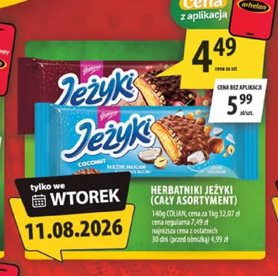 Herbatniki Jeżyki promocja w Arhelan
