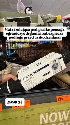 Mata izolująca pod pralkę K & M promocja w Biedronka