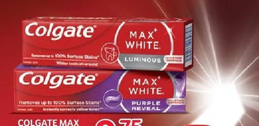 Pasta do zębów Colgate Max White promocja w Selgros