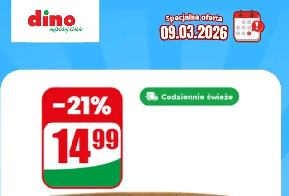 Specjalna oferta na 09.03.2026 - promocje spoza gazetki, strona 3 promocja w Dino