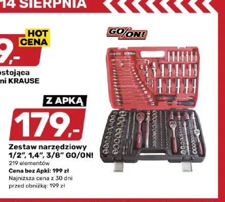 Zestaw narzędziowy 1/2" 1/4" 3/8" GO/ON! promocja w Bricomarche