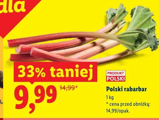 Rabarbar polski promocja w Lidl