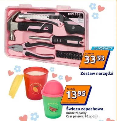 Zestaw narzędzi promocja w Action