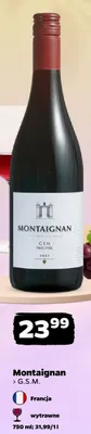 Wino Montaignan G.S.M. wytrawne Francja promocja w Netto
