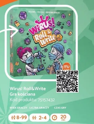 Gra Wirus! Roll&Write promocja w Empik