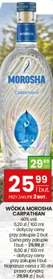 Wódka Morosha Carpathian promocja w Twój Market