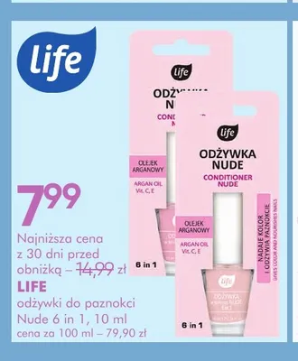 Odżywka do paznokci Nude 6 in 1 Life promocja w Super-Pharm