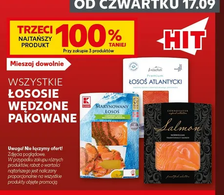 Łosoś norweski wędzony Connoisseur promocja w Kaufland