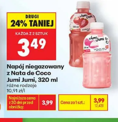 Napój niegazowany z Nata de Coco Jumi Jumi promocja w Biedronka