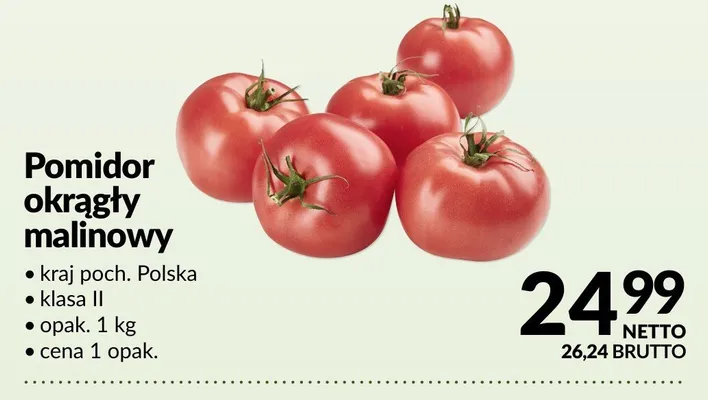 Pomidor okrągły malinowy promocja w Makro