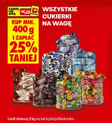 Cukierki na wagę promocja w Biedronka