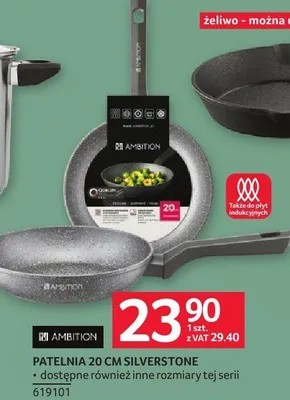 Patelnia 20 cm SILVERSTONE AMBITION promocja w Selgros