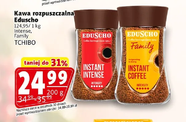 Kawa rozpuszczalna Eduscho Family promocja w Prim Market