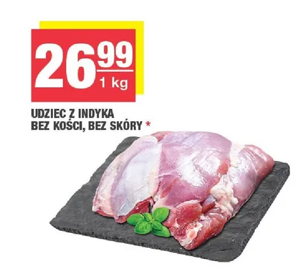 Udziec z indyka bez kości bez skóry promocja w SPAR