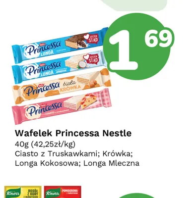 Wafelek Princessa Nestle Longa Kokosowa promocja w Limonka