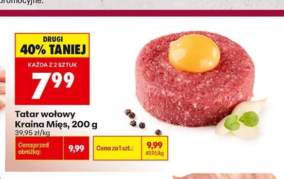 Tatar wołowy Kraina Mięs promocja w Biedronka