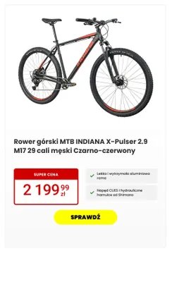 Rower górski MTB promocja w Media Expert