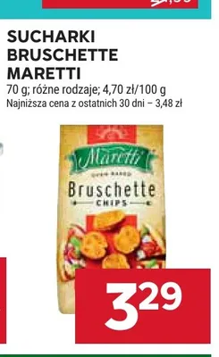 Sucharki Bruschette Maretti promocja w Stokrotka