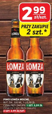 Piwo Łomża Mocne promocja w Top Market