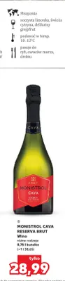 Monistrol Cava Reserva Brut wino promocja w Kaufland