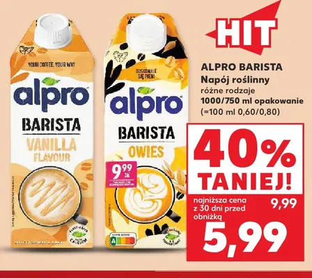 Napój roślinny Alpro Barista Vanilla Flavour promocja w Kaufland