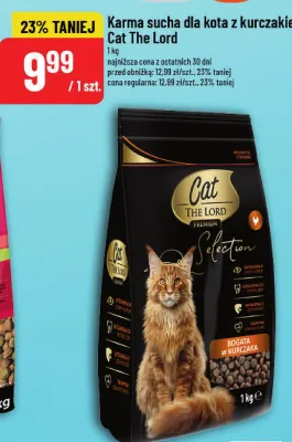 Karma sucha dla kota z kurczakiem Cat The Lord promocja w POLOmarket