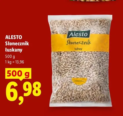 Słonecznik łuskany Alesto promocja w Lidl
