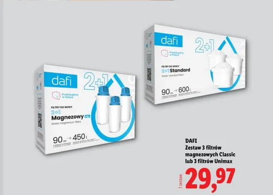 Zestaw 3 filtrów magnezowych Classic Dafi 3-pak promocja w Lidl