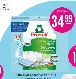 Sodowe tabletki do zmywarek Frosch promocja w Drogerie Jasmin