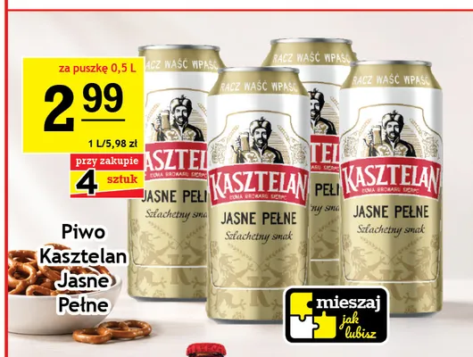 Piwo Kasztelan promocja w Gram Market