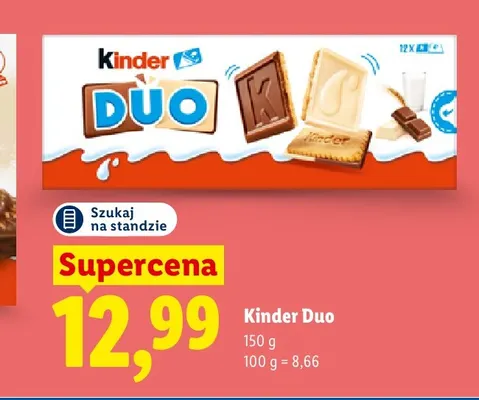 Ciastka Kinder Duo promocja w Lidl