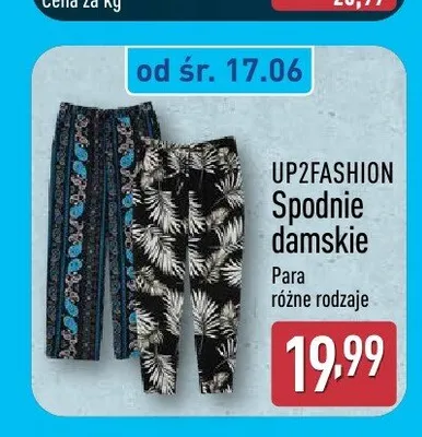 Spodnie damskie UP2FASHION promocja w Aldi