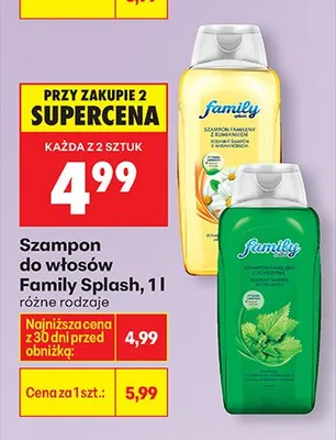 Szampon do włosów różne rodzaje promocja w Biedronka