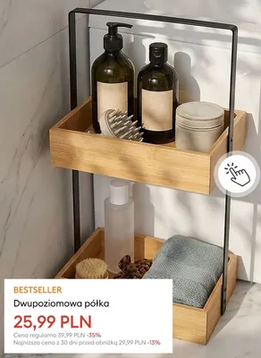 Dwupoziomowa półka promocja w Sinsay
