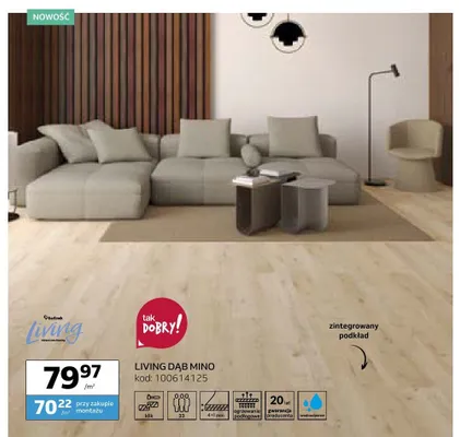 Panele winylowe Barlinek Living Dąb Mino promocja w Komfort