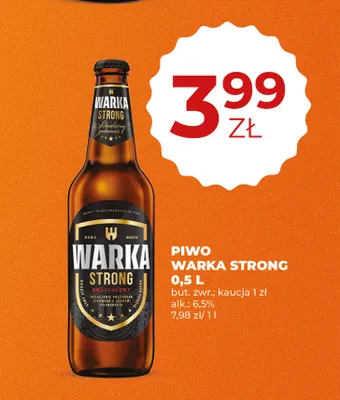Piwo Warka Strong promocja w Duży Ben