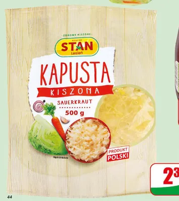 Kapusta kiszona Stan Lesień promocja w Dino