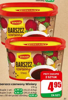 Zupa barszcz czerwony  promocja w Dino